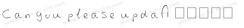 Can you please updaA字体转换